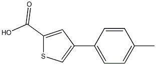 4-p-tolylthiophene-2-carboxylic acid Struktur