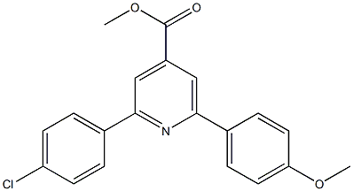 methyl 2-(4-chlorophenyl)-6-(4-methoxyphenyl)pyridine-4-carboxylate Struktur