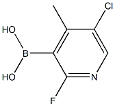 5-Chloro-2-fluoro-4-methylpyridine-3-boronic acid Struktur