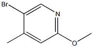 2-METHOXY-4-METHYL-5-BROMOPYRIDINE Struktur