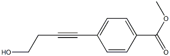 4-(4HYDROXY-1-BUTYNYL)BENZOIC ACID METHYL ESTER Struktur