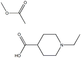 METHYL N-ETHYL ACETATE-4-PIPERIDINE CARBOXYLATE Struktur