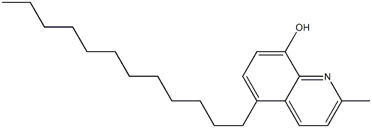 2-METHYL-5-DODECYL-8-HYDROXYQUINOLINE Struktur