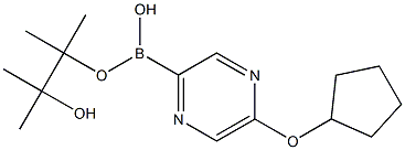 5-CYCLOPENTOXYPYRAZINE-2-BORONIC ACID PINACOL ESTER Struktur