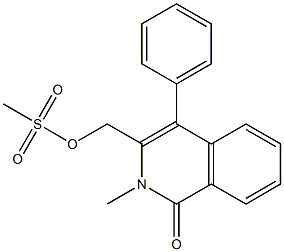 (2-METHYL-1-OXO-4-PHENYL-1,2-DIHYDROISOQUINOLIN-3-YL)METHYL METHANESULFONATE Struktur