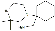 1-[1-(3,3-DIMETHYLPIPERAZIN-1-YL)CYCLOHEXYL]METHANAMINE Struktur