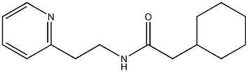 2-CYCLOHEXYL-N-(2-PYRIDIN-2-YLETHYL)ACETAMIDE Struktur