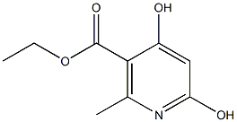 ETHYL 4,6-DIHYDROXY-2-METHYLNICOTINATE Struktur