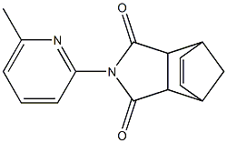 4-(6-methyl-2-pyridyl)-4-azatricyclo[5.2.1.0~2,6~]dec-8-ene-3,5-dione Struktur