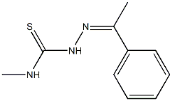 N1-methyl-2-(1-phenylethylidene)hydrazine-1-carbothioamide Struktur