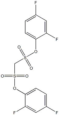 di(2,4-difluorophenyl) methanedisulfonate Struktur