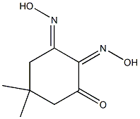 5,5-dimethyl-1,2,3-cyclohexanetrione 1,2-dioxime Struktur