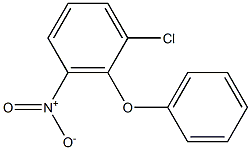 1-chloro-3-nitro-2-phenoxybenzene Struktur