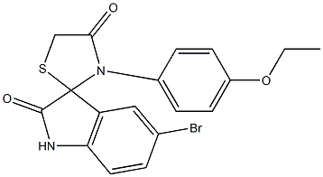 5-bromo-3'-(4-ethoxyphenyl)-4'H-spiro[indole-3,2'-[1,3]thiazolidine]-2,4'(1H)-dione Struktur