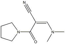 3-(dimethylamino)-2-(tetrahydro-1H-pyrrol-1-ylcarbonyl)acrylonitrile Struktur