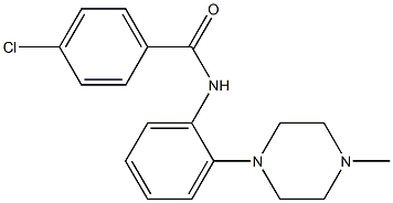 4-chloro-N-[2-(4-methylpiperazino)phenyl]benzenecarboxamide Struktur