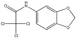 N-1,3-benzodioxol-5-yl-2,2,2-trichloroacetamide Struktur