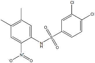 N1-(4,5-dimethyl-2-nitrophenyl)-3,4-dichlorobenzene-1-sulfonamide Struktur