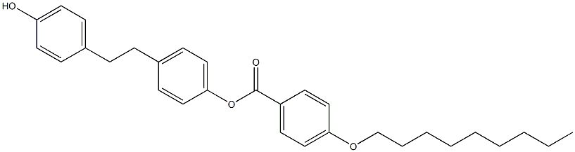 4-(4-hydroxyphenethyl)phenyl 4-(nonyloxy)benzenecarboxylate Struktur