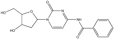 N-{1-[4-hydroxy-5-(hydroxymethyl)tetrahydrofuran-2-yl]-2-oxo-1,2-dihydropyrimidin-4-yl}benzamide Struktur