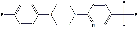 1-(4-fluorophenyl)-4-[5-(trifluoromethyl)-2-pyridinyl]piperazine Struktur