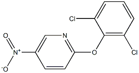 2-(2,6-dichlorophenoxy)-5-nitropyridine Struktur