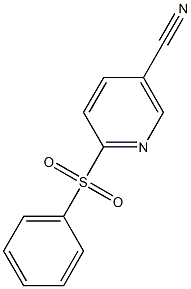 6-(phenylsulfonyl)nicotinonitrile Struktur