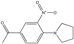 1-(3-nitro-4-tetrahydro-1H-pyrrol-1-ylphenyl)ethan-1-one Struktur