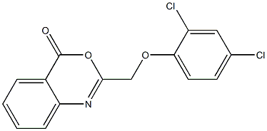 2-[(2,4-dichlorophenoxy)methyl]-4H-3,1-benzoxazin-4-one Struktur