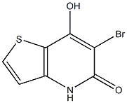 6-bromo-7-hydroxy-4,5-dihydrothieno[3,2-b]pyridin-5-one Struktur