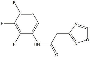 N1-(2,3,4-trifluorophenyl)-2-(1,2,4-oxadiazol-3-yl)acetamide Struktur