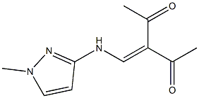 3-{[(1-methyl-1H-pyrazol-3-yl)amino]methylidene}pentane-2,4-dione Struktur