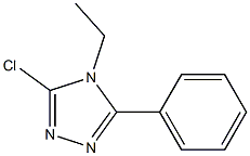 3-chloro-4-ethyl-5-phenyl-4H-1,2,4-triazole Struktur