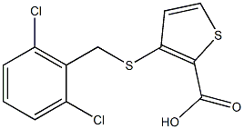 3-[(2,6-dichlorobenzyl)sulfanyl]-2-thiophenecarboxylic acid Struktur