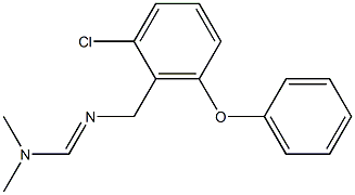 N'-(2-chloro-6-phenoxybenzyl)-N,N-dimethyliminoformamide Struktur