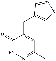 6-methyl-4-(3-thienylmethyl)-2,3-dihydropyridazin-3-one Struktur