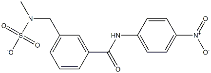 N,N-dimethyl{3-[(4-nitroanilino)carbonyl]phenyl}sulfamate Struktur