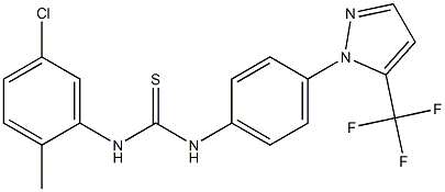 N-(5-chloro-2-methylphenyl)-N'-{4-[5-(trifluoromethyl)-1H-pyrazol-1-yl]phenyl}thiourea Struktur