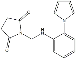 1-{[2-(1H-pyrrol-1-yl)anilino]methyl}dihydro-1H-pyrrole-2,5-dione Struktur