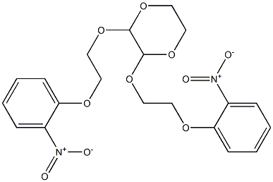 2,3-di[2-(2-nitrophenoxy)ethoxy]-1,4-dioxane Struktur