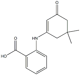 2-[(5,5-dimethyl-3-oxo-1-cyclohexenyl)amino]benzenecarboxylic acid Struktur