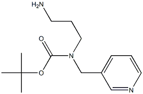 tert-butyl 3-aminopropyl(pyridin-3-ylmethyl)carbamate Struktur