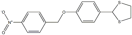 2-{4-[(4-nitrobenzyl)oxy]phenyl}-1,3-dithiolane Struktur