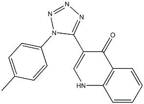 3-[1-(4-methylphenyl)-1H-1,2,3,4-tetraazol-5-yl]-1,4-dihydroquinolin-4-one Struktur