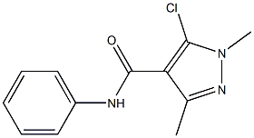 5-chloro-1,3-dimethyl-N-phenyl-1H-pyrazole-4-carboxamide Struktur