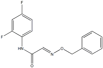 2-[(benzyloxy)imino]-N-(2,4-difluorophenyl)acetamide Struktur