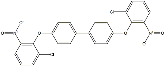 4,4'-bis(2-chloro-6-nitrophenoxy)-1,1'-biphenyl Struktur