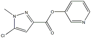 3-pyridyl 5-chloro-1-methyl-1H-pyrazole-3-carboxylate Struktur