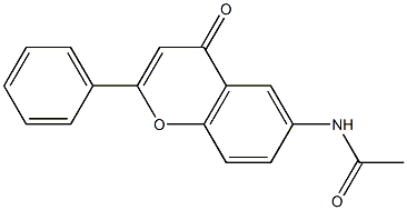 N1-(4-oxo-2-phenyl-4H-chromen-6-yl)acetamide Struktur