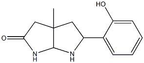 5-(2-hydroxyphenyl)-3a-methylhexahydropyrrolo[2,3-b]pyrrol-2(1H)-one Struktur